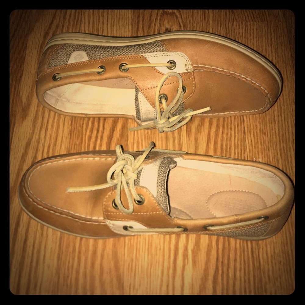 Sperry Koifish Tweed leather boat shoes